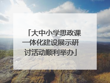 大中小学思政课一体化建设展示研讨活动顺利举办