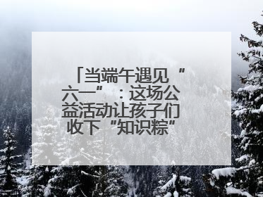 当端午遇见“六一”：这场公益活动让孩子们收下“知识粽”与“成长礼”