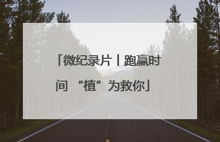 微纪录片丨跑赢时间 “植”为救你