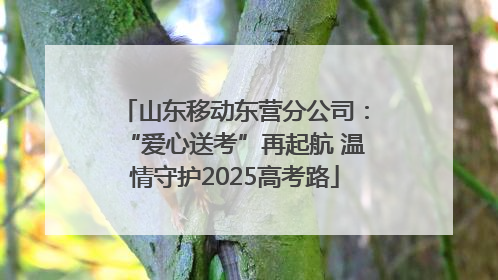 山东移动东营分公司：“爱心送考”再起航 温情守护2025高考路