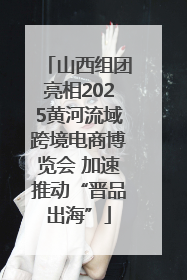 山西组团亮相2025黄河流域跨境电商博览会 加速推动“晋品出海”