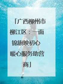 广西柳州市柳江区：一面锦旗映初心 暖心服务助营商