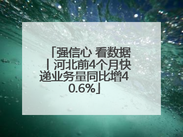 强信心 看数据丨河北前4个月快递业务量同比增40.6%