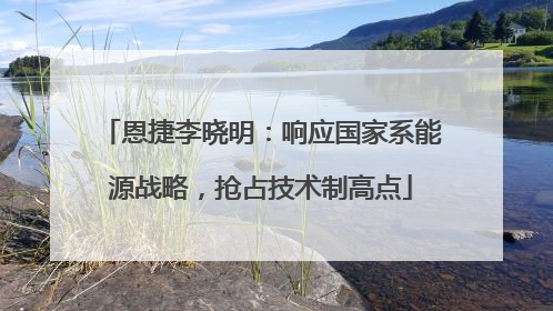 恩捷李晓明：响应国家系能源战略，抢占技术制高点