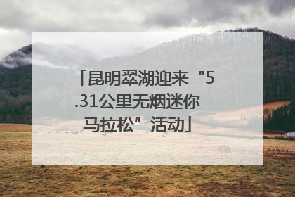 昆明翠湖迎来“5.31公里无烟迷你马拉松”活动