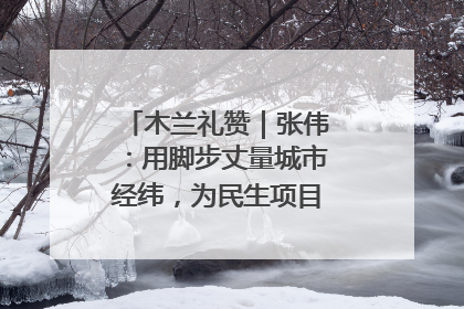 木兰礼赞｜张伟：用脚步丈量城市经纬，为民生项目按下“加速键”
