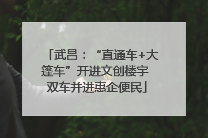 武昌：“直通车+大篷车”开进文创楼宇 双车并进惠企便民