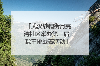 武汉纱帽街月亮湾社区举办第三届粽王挑战赛活动