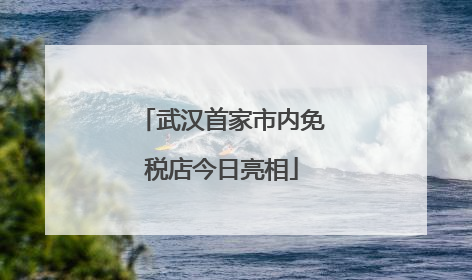 武汉首家市内免税店今日亮相