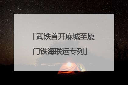 武铁首开麻城至厦门铁海联运专列