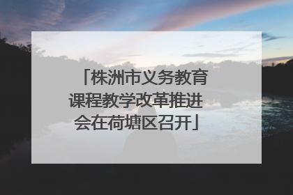 株洲市义务教育课程教学改革推进会在荷塘区召开
