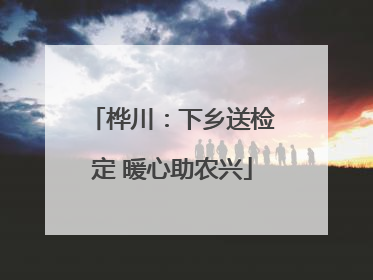 桦川：下乡送检定 暖心助农兴