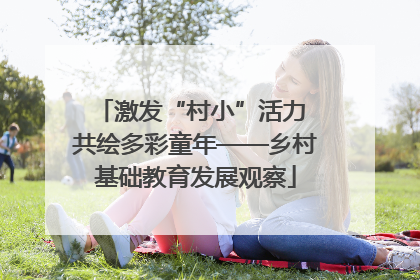 激发“村小”活力 共绘多彩童年——乡村基础教育发展观察