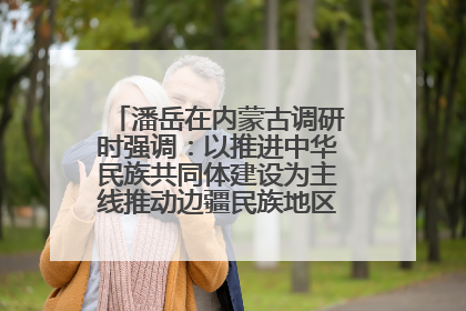潘岳在内蒙古调研时强调：以推进中华民族共同体建设为主线推动边疆民族地区高质量发展