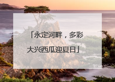 永定河畔，多彩大兴西瓜迎夏日