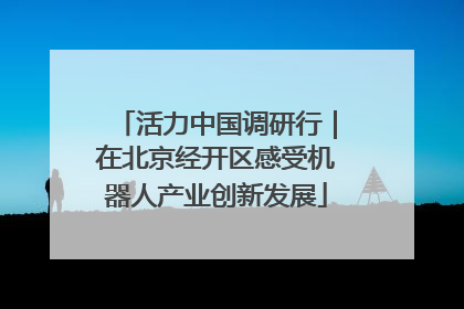 活力中国调研行｜在北京经开区感受机器人产业创新发展