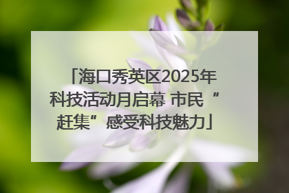 海口秀英区2025年科技活动月启幕 市民“赶集”感受科技魅力