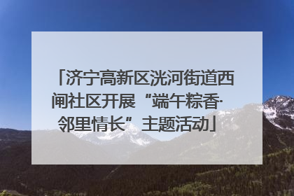 济宁高新区洸河街道西闸社区开展“端午粽香·邻里情长”主题活动