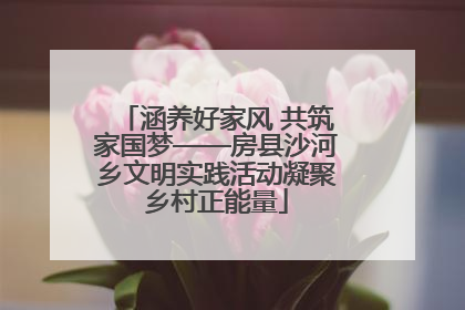 涵养好家风 共筑家国梦——房县沙河乡文明实践活动凝聚乡村正能量