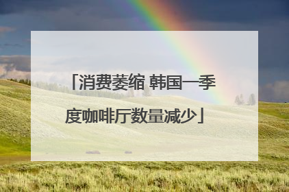 消费萎缩 韩国一季度咖啡厅数量减少