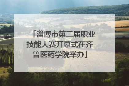 淄博市第二届职业技能大赛开幕式在齐鲁医药学院举办