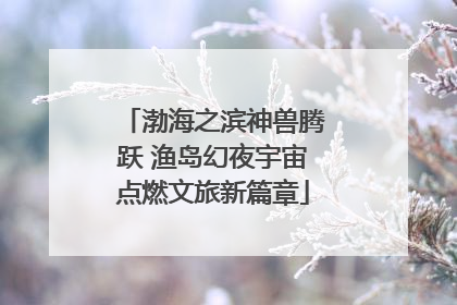 渤海之滨神兽腾跃 渔岛幻夜宇宙点燃文旅新篇章