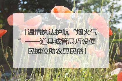 温情执法护航“烟火气”——道县城管局巧设便民摊位助农惠民俗