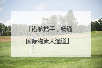 港航携手，畅通国际物流大通道