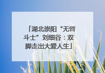 湖北崇阳“无臂斗士”刘细谷：双脚走出大爱人生