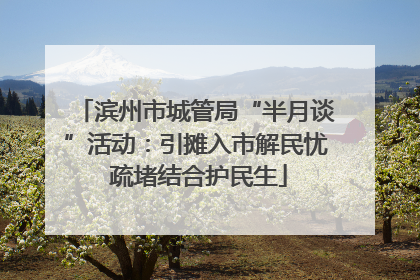 滨州市城管局“半月谈”活动：引摊入市解民忧 疏堵结合护民生