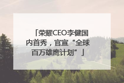荣耀CEO李健国内首秀，官宣“全球百万雄鹰计划”