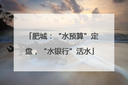 肥城：“水预算”定盘，“水银行”活水