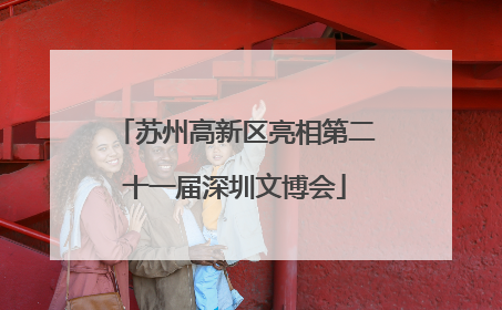苏州高新区亮相第二十一届深圳文博会