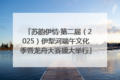 苏韵伊情·第二届（2025）伊犁河端午文化季暨龙舟大赛盛大举行