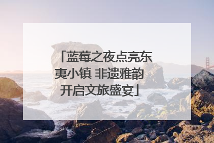 蓝莓之夜点亮东夷小镇 非遗雅韵开启文旅盛宴