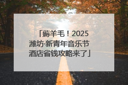 薅羊毛！2025潍坊·新青年音乐节酒店省钱攻略来了
