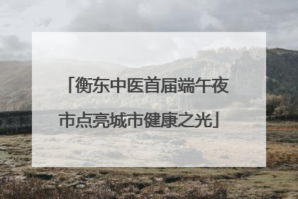 衡东中医首届端午夜市点亮城市健康之光