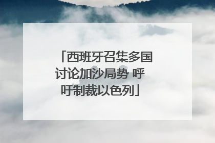 西班牙召集多国讨论加沙局势 呼吁制裁以色列
