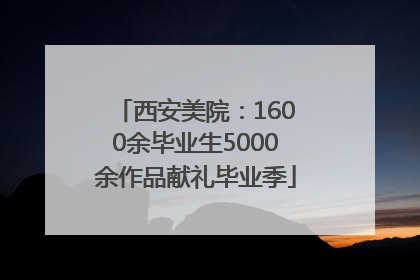 西安美院：1600余毕业生5000余作品献礼毕业季