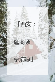 西安：逛商场 享清凉
