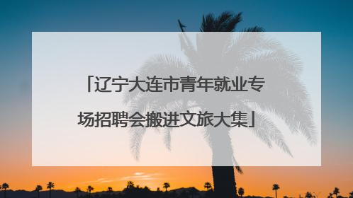 辽宁大连市青年就业专场招聘会搬进文旅大集