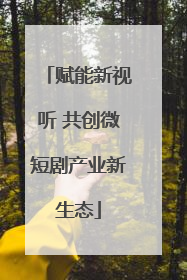 赋能新视听 共创微短剧产业新生态