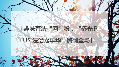趣味普法“圈”粉，“椿光·PLUS 法治嘉年华”嗨翻全场