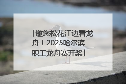 邀您松花江边看龙舟！2025哈尔滨职工龙舟赛开桨