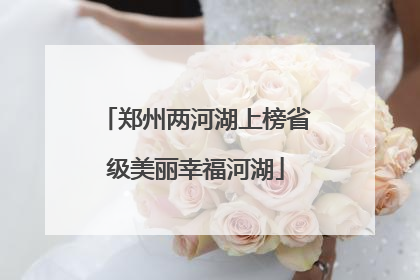 郑州两河湖上榜省级美丽幸福河湖
