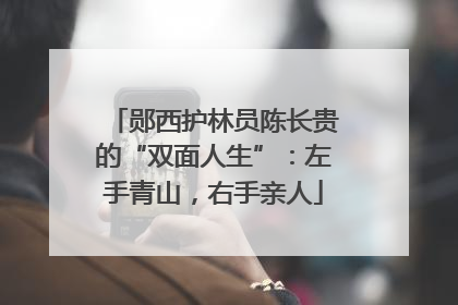 郧西护林员陈长贵的“双面人生”：左手青山，右手亲人
