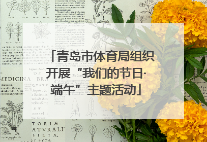 青岛市体育局组织开展“我们的节日·端午”主题活动