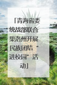 青海省委统战部联合果洛州开展民族团结“进校园”活动
