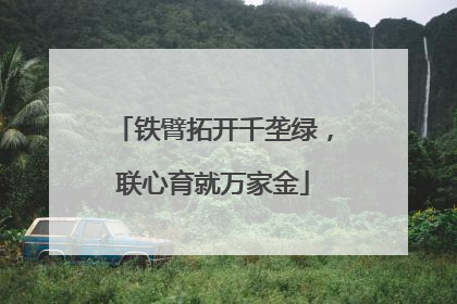 铁臂拓开千垄绿，联心育就万家金