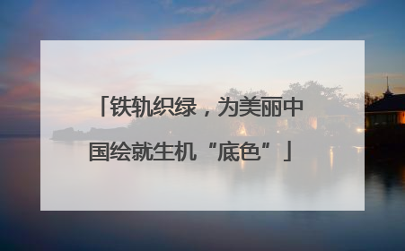 铁轨织绿，为美丽中国绘就生机“底色”